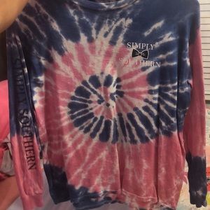 Simply southern tie dye shirt